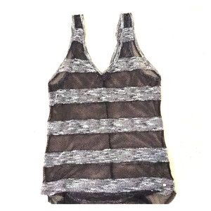 GUESS Sheer Mesh Tank Top